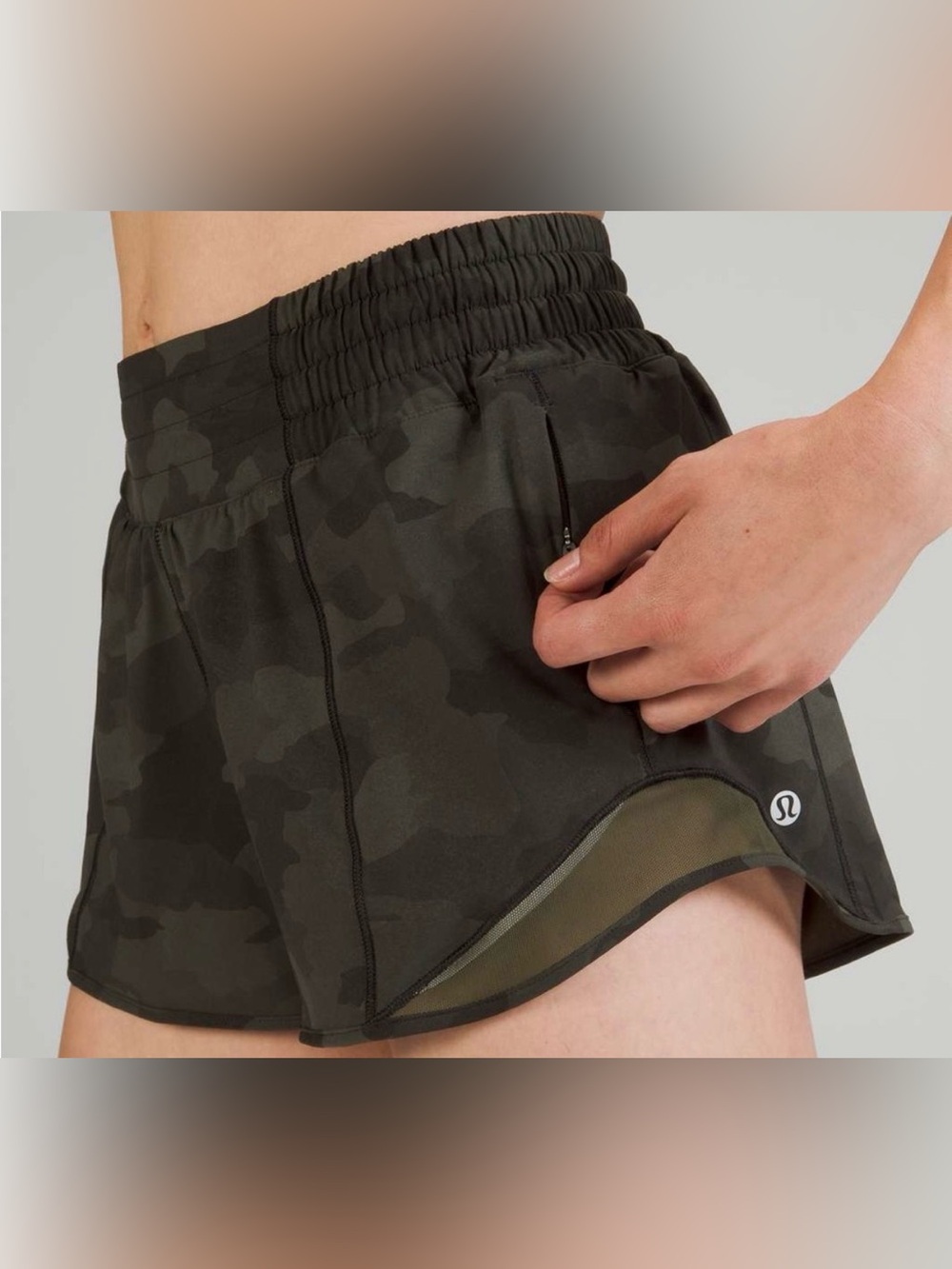 lululemon athletica hottie hit 4 inch Camo Shorts